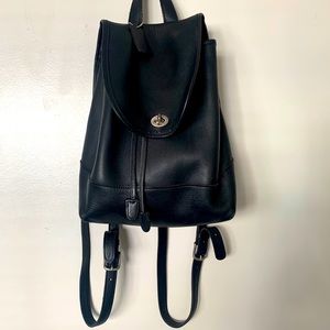 Vintage black Coach day backpack